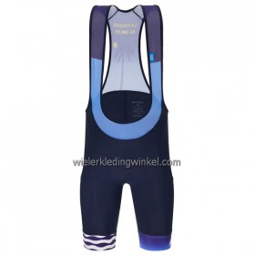 Fietsbroek Kort met Bretels Santini 2023 Paris-Nice Blauw